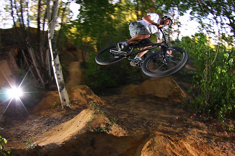 Leafcycles owner Frank Heinrich on his local track